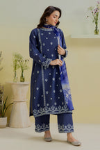 Embroidered Kurta Dupatta Trouser - 2560