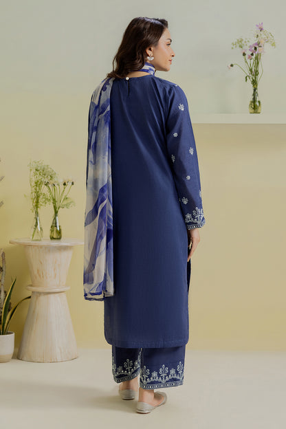 Embroidered Kurta Dupatta Trouser - 2560