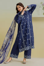 Embroidered Kurta Dupatta Trouser - 2560