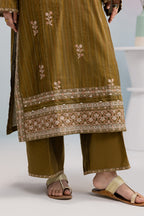 Embroidered Kurta Dupatta Trouser - 2561