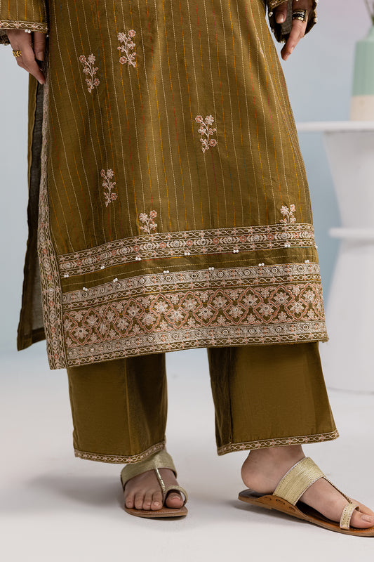 Embroidered Kurta Dupatta Trouser - 2561