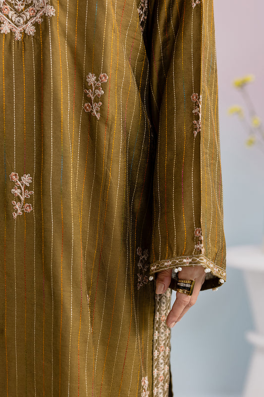 Embroidered Kurta Dupatta Trouser - 2561