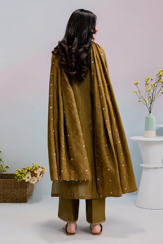 Embroidered Kurta Dupatta Trouser - 2561