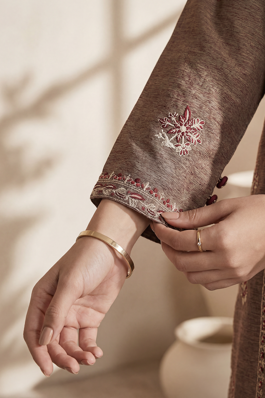 Embroidered Kurta Dupatta Trouser - 2562