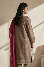 Embroidered Kurta Dupatta Trouser - 2562