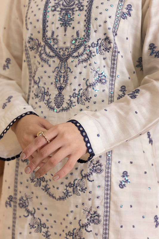 Embroidered Kurta Dupatta Trouser - 2567