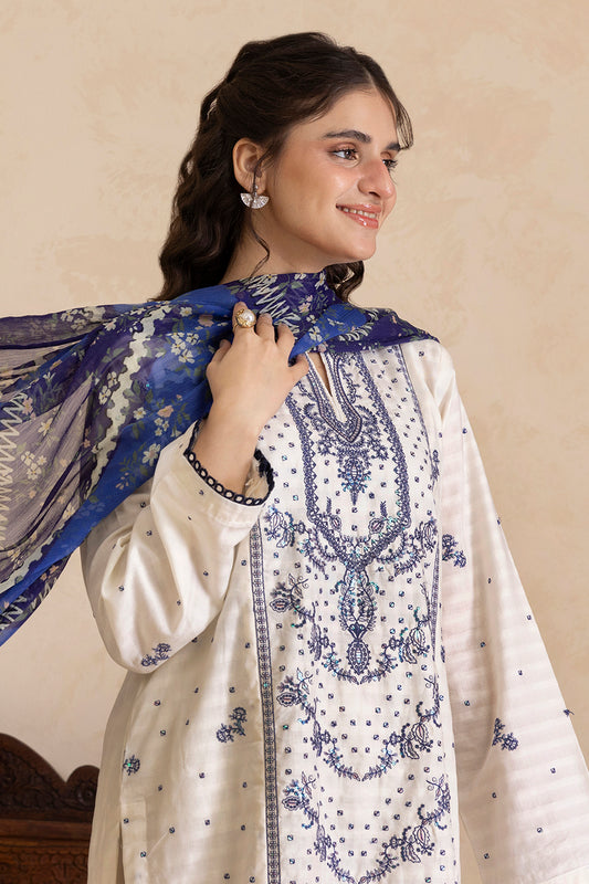 Embroidered Kurta Dupatta Trouser - 2567