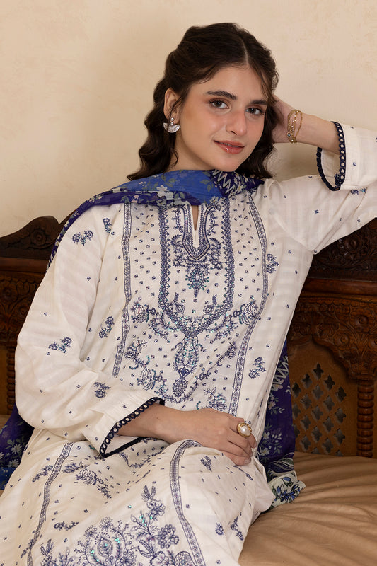 Embroidered Kurta Dupatta Trouser - 2567