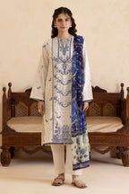 Embroidered Kurta Dupatta Trouser - 2567
