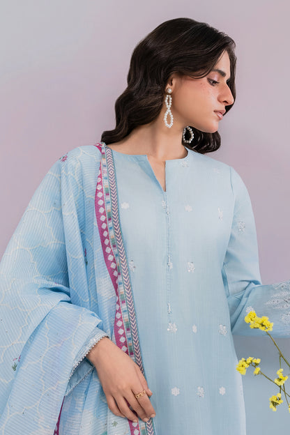 Embroidered Kurta Dupatta Trouser - 2577