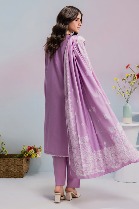 Embroidered Kurta Dupatta Trouser - 2579