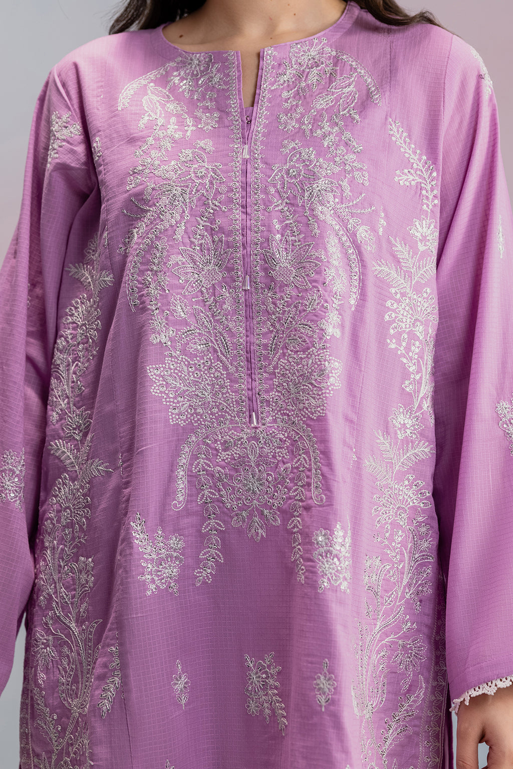 Embroidered Kurta Dupatta Trouser - 2579