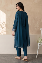Embroidered Kurta Dupatta Trouser - 2580