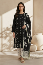 Embroidered Kurta Dupatta Trouser - 2581