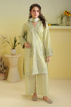 Embroidered Kurta Dupatta Trouser - 2584