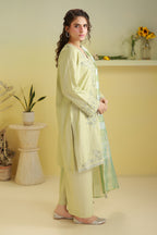 Embroidered Kurta Dupatta Trouser - 2584