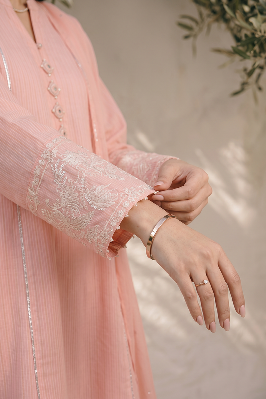 Embroidered Kurta Dupatta Trouser - 2587