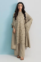 Embroidered Kurta Dupatta Trouser - 2589