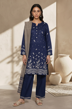 Embroidered Kurta Dupatta Trouser - 2590