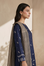 Embroidered Kurta Dupatta Trouser - 2590