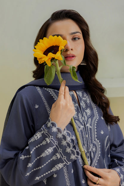 Embroidered Kurta Dupatta Trouser - 2591