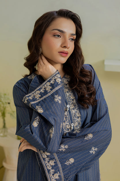 Embroidered Kurta Dupatta Trouser - 2591