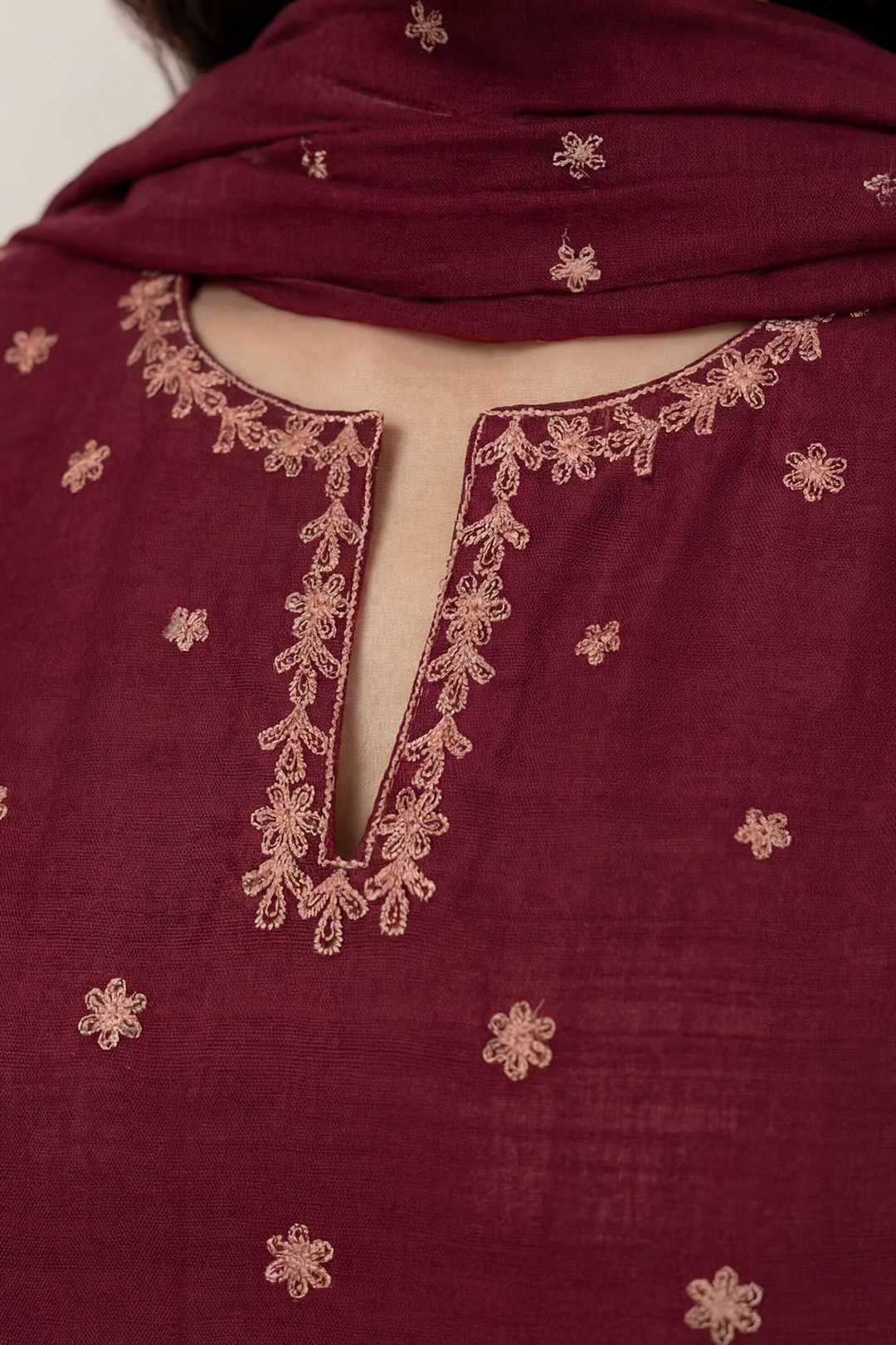 Embroidered Kurta Dupatta Trouser - 2593