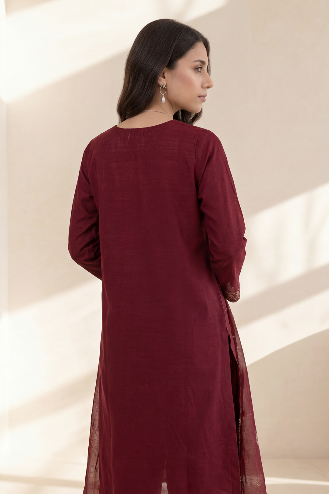 Embroidered Kurta Dupatta Trouser - 2593