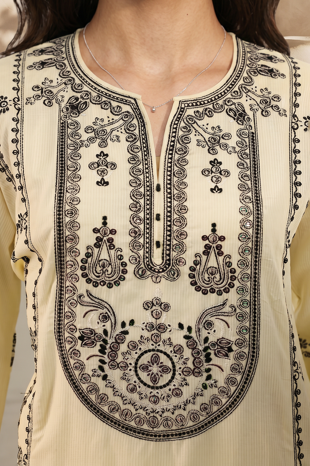 Embroidered Kurta Dupatta Trouser - 2597