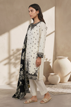 Embroidered Kurta Dupatta Trouser - 2598