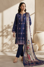 Embroidered Kurta Dupatta Trouser - 2605