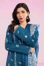 Embroidered Kurta Dupatta Trouser - 2608