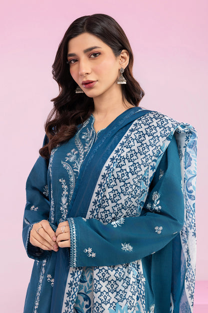 Embroidered Kurta Dupatta Trouser - 2608