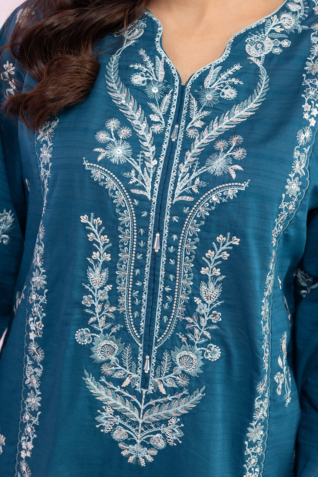 Embroidered Kurta Dupatta Trouser - 2608