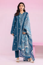 Embroidered Kurta Dupatta Trouser - 2608