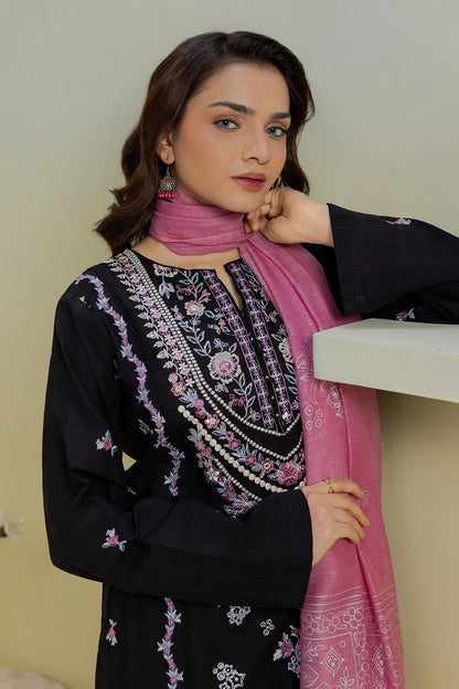 Embroidered Kurta Dupatta Trouser - 2609