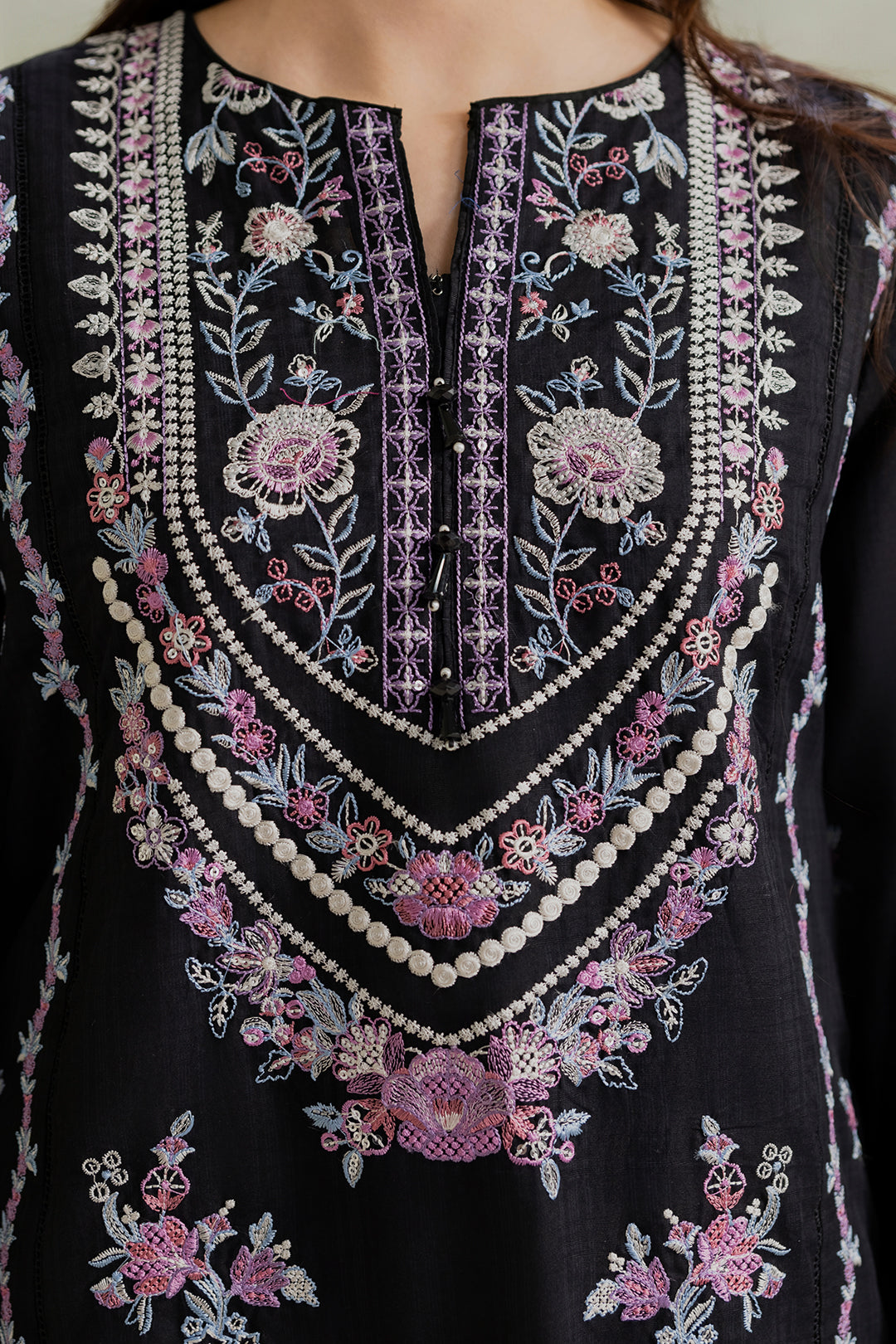 Embroidered Kurta Dupatta Trouser - 2609