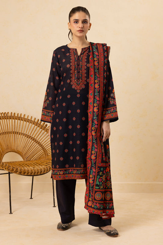 Embroidered Kurta Dupatta Trouser - 2696