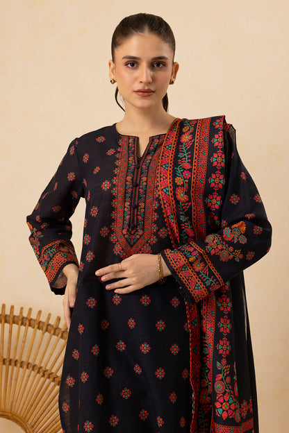 Embroidered Kurta Dupatta Trouser - 2696