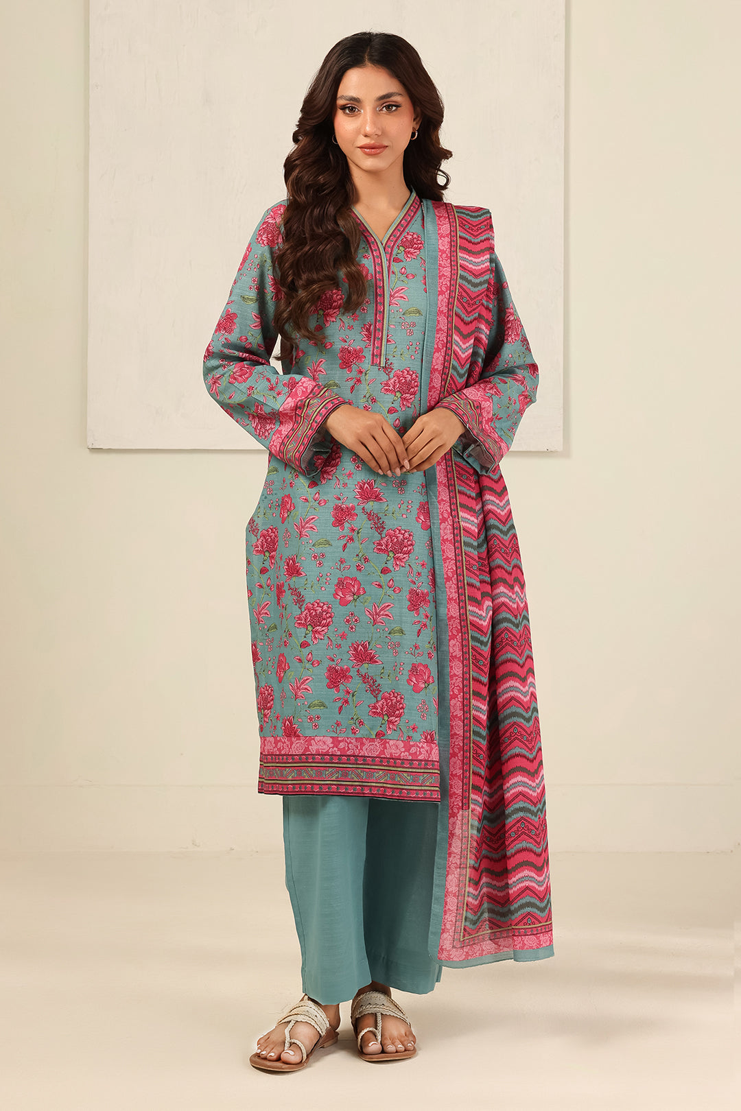 Kurta Dupatta Trouser - 2698