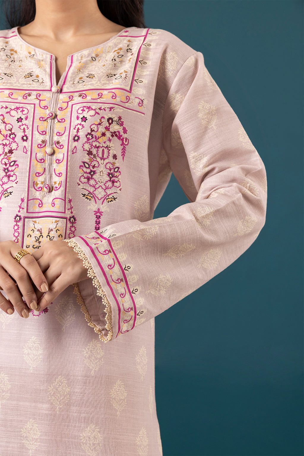 Kurta Shawl Trouser - 2706