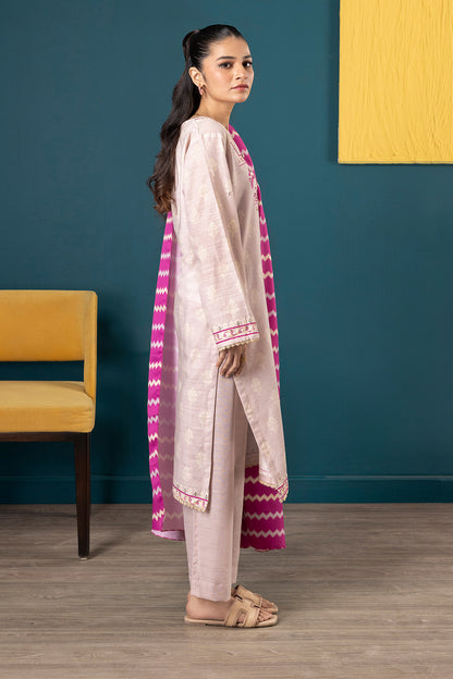Embroidered Kurta Shawl Trouser - 2706