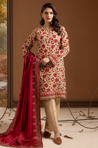 Embroidered Kurta Shawl Trouser - 2710