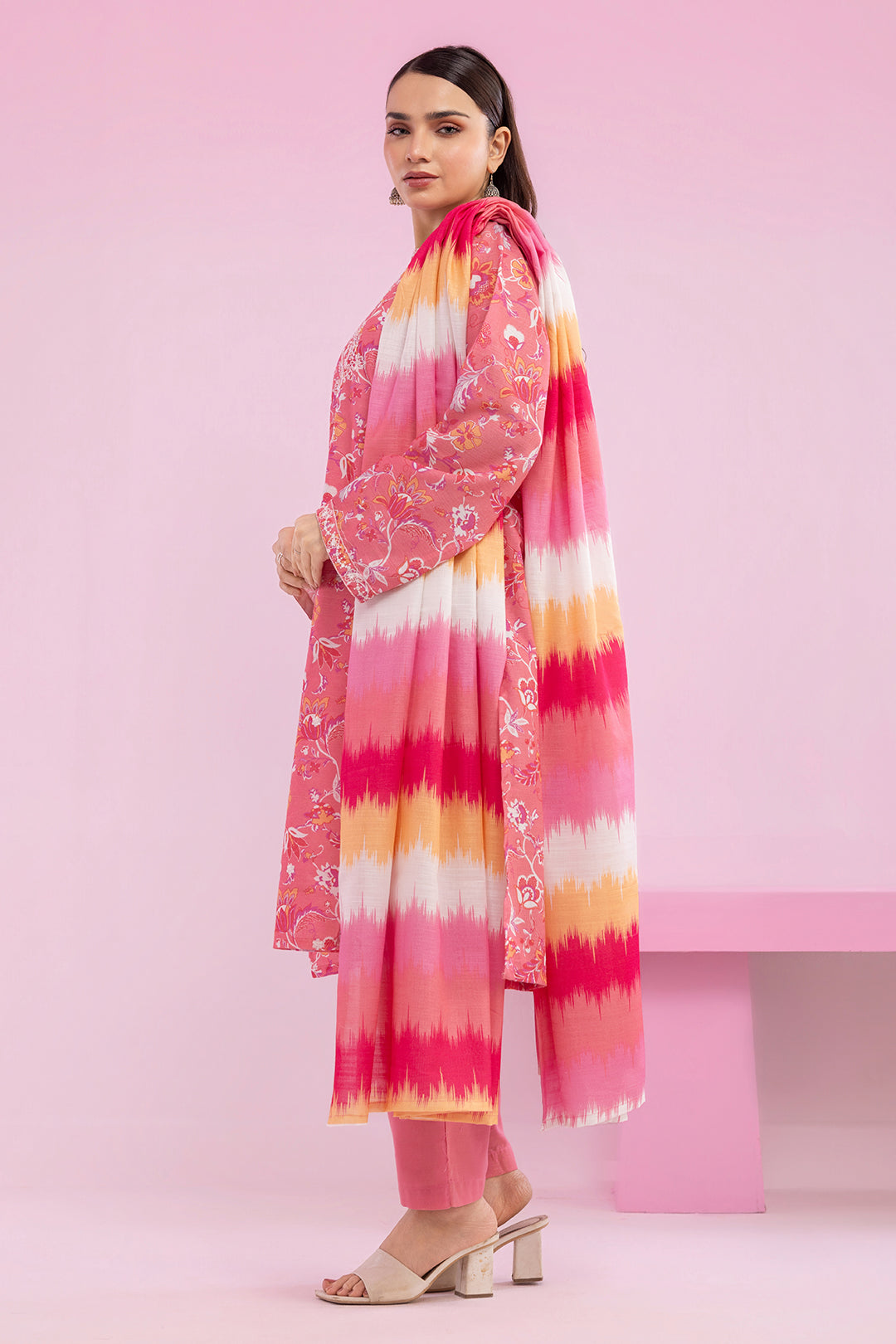 Embroidered Kurta Dupatta Trouser - 2774