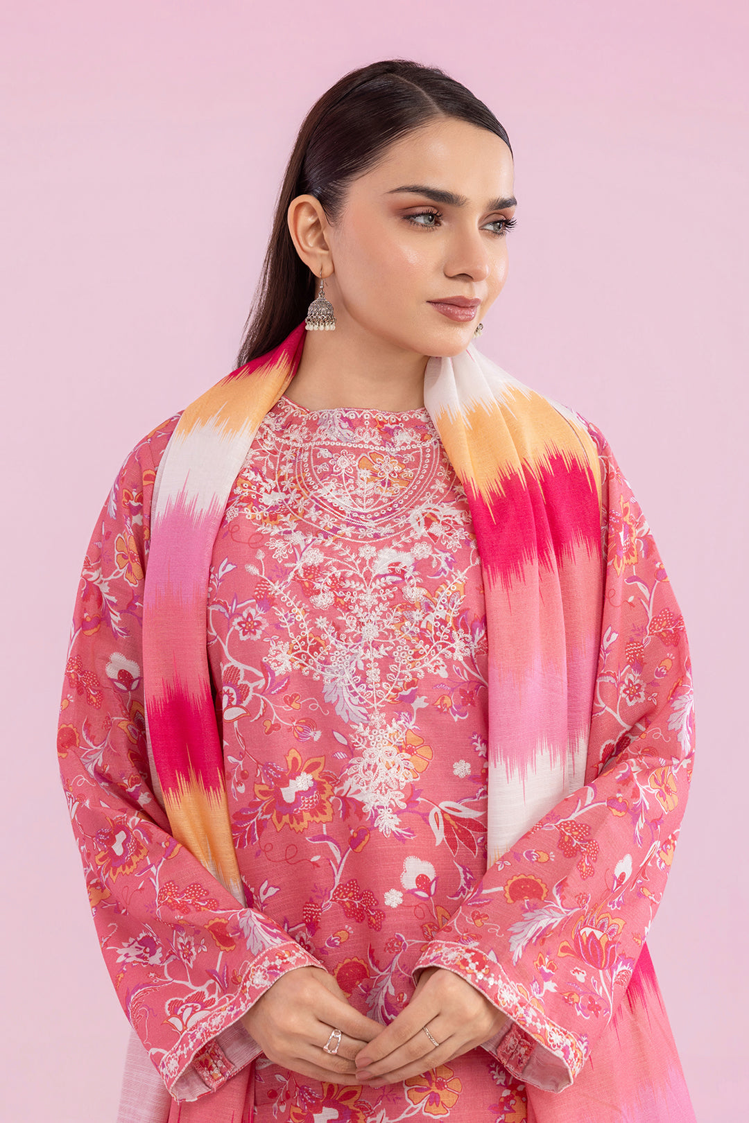 Embroidered Kurta Dupatta Trouser - 2774