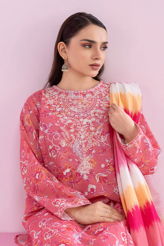 Embroidered Kurta Dupatta Trouser - 2774