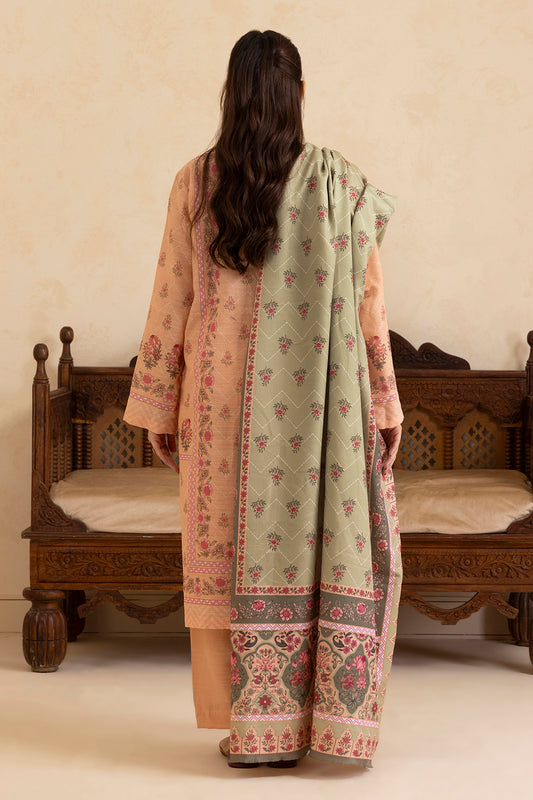 Kurta Shawl Trouser - 2784