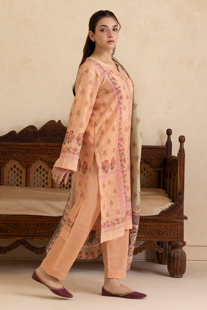 Kurta Shawl Trouser - 2784
