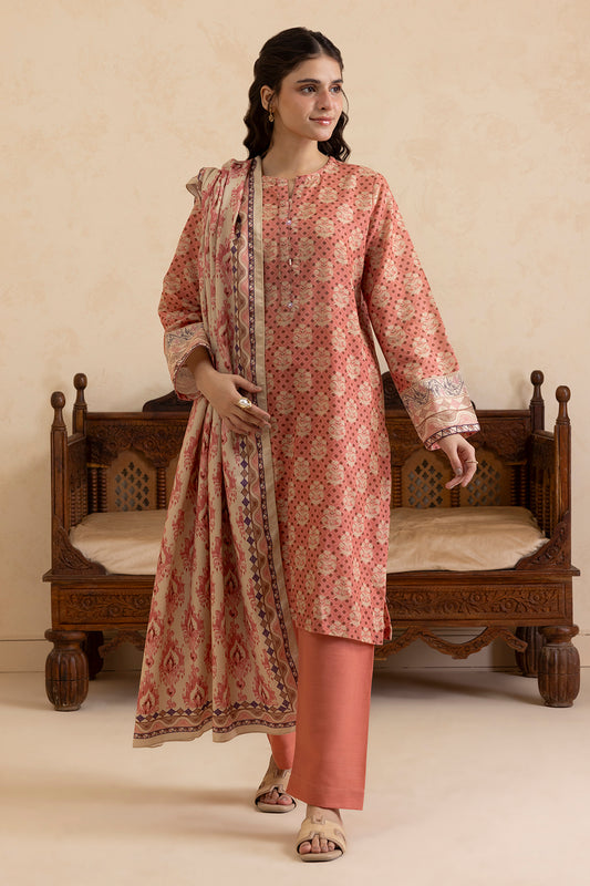 Kurta Shawl Trouser - 2788