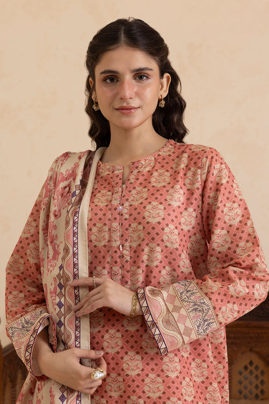 Kurta Shawl Trouser - 2788